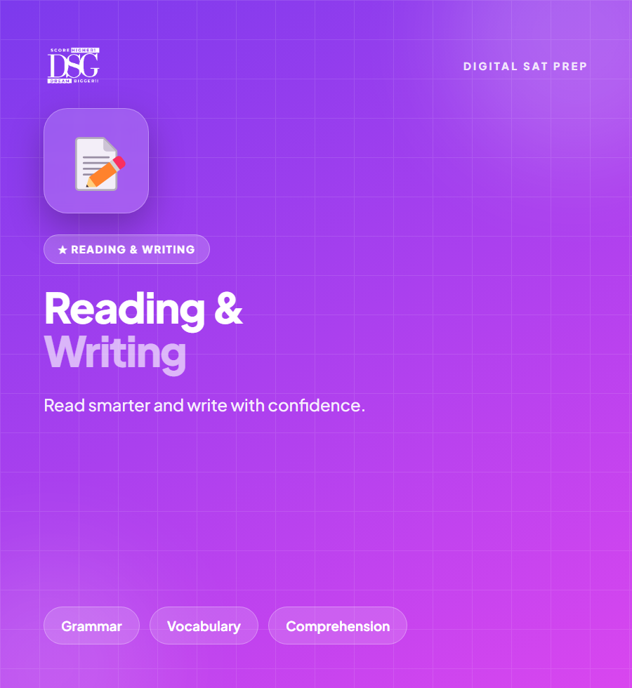 Digital SAT Reading and Writing Section — DSATGURU